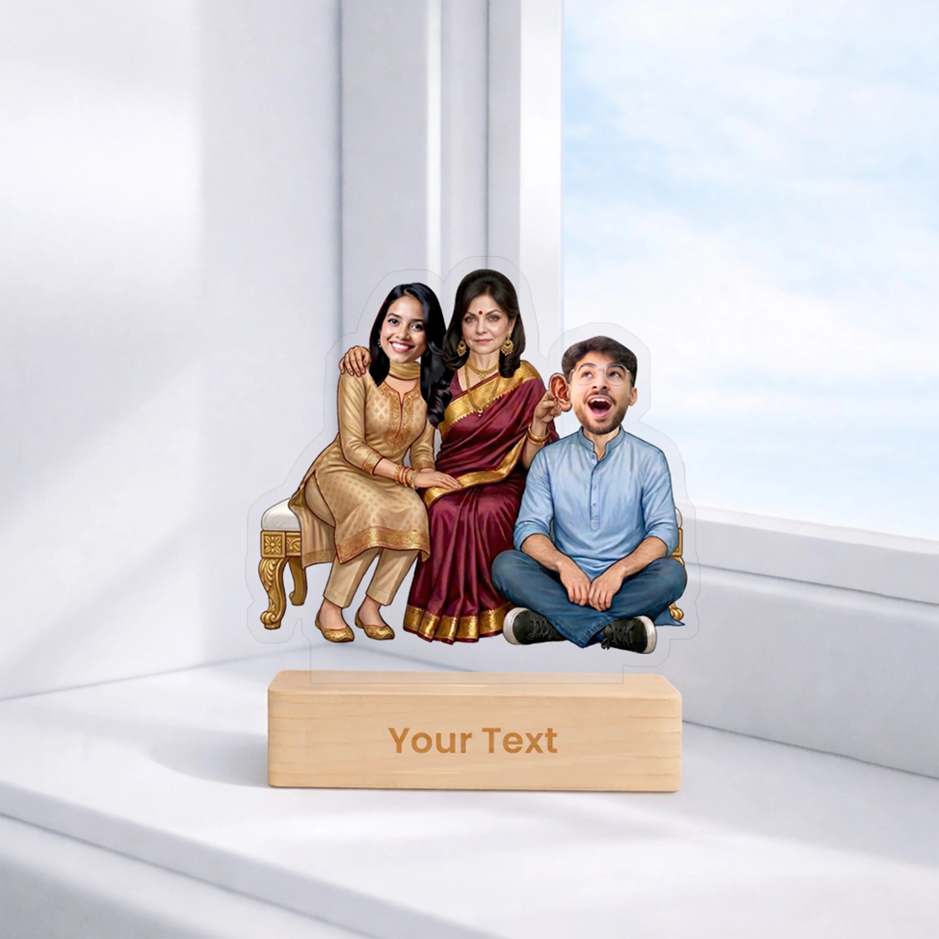 Saas-Bahu & Son Caricature