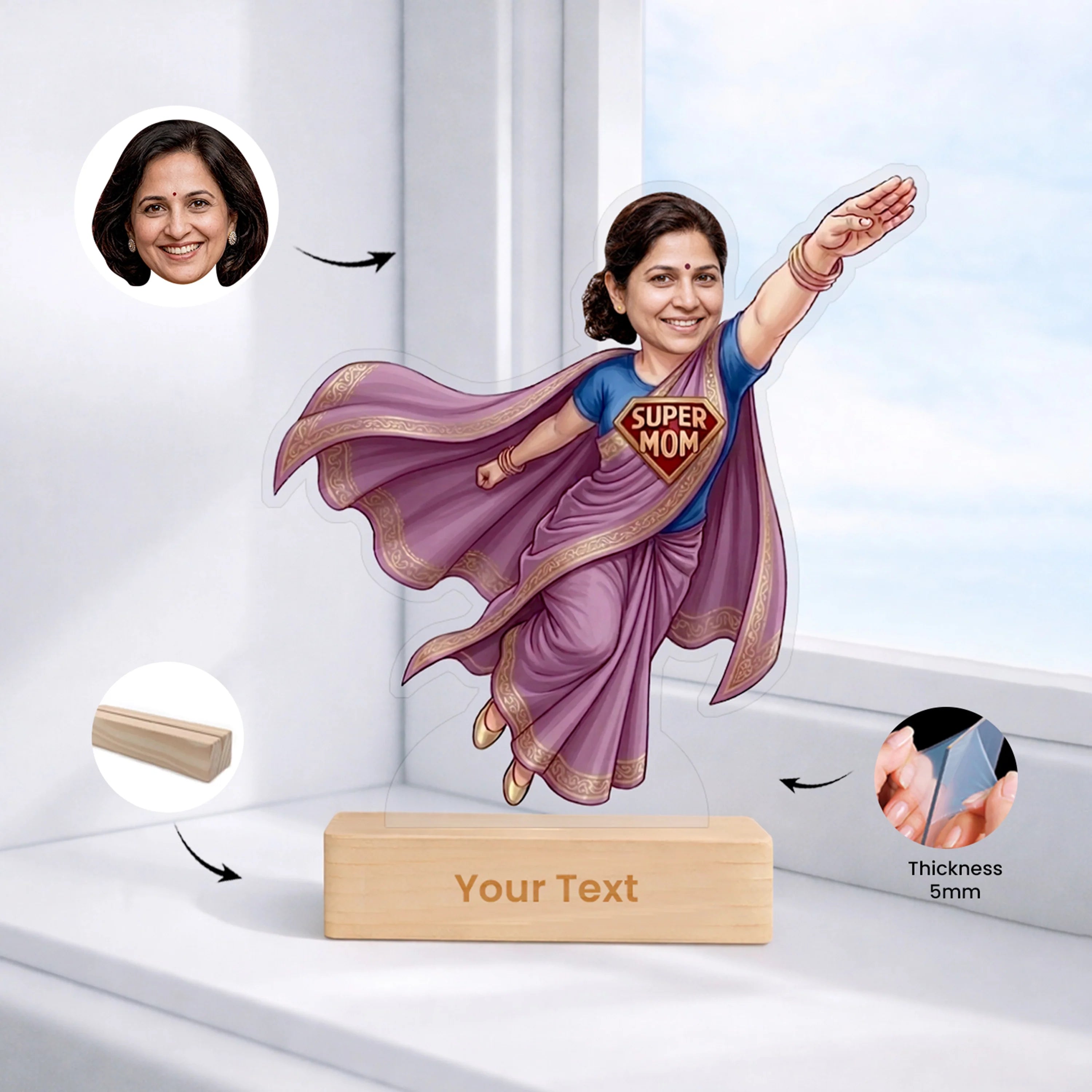 Super Mom Caricature