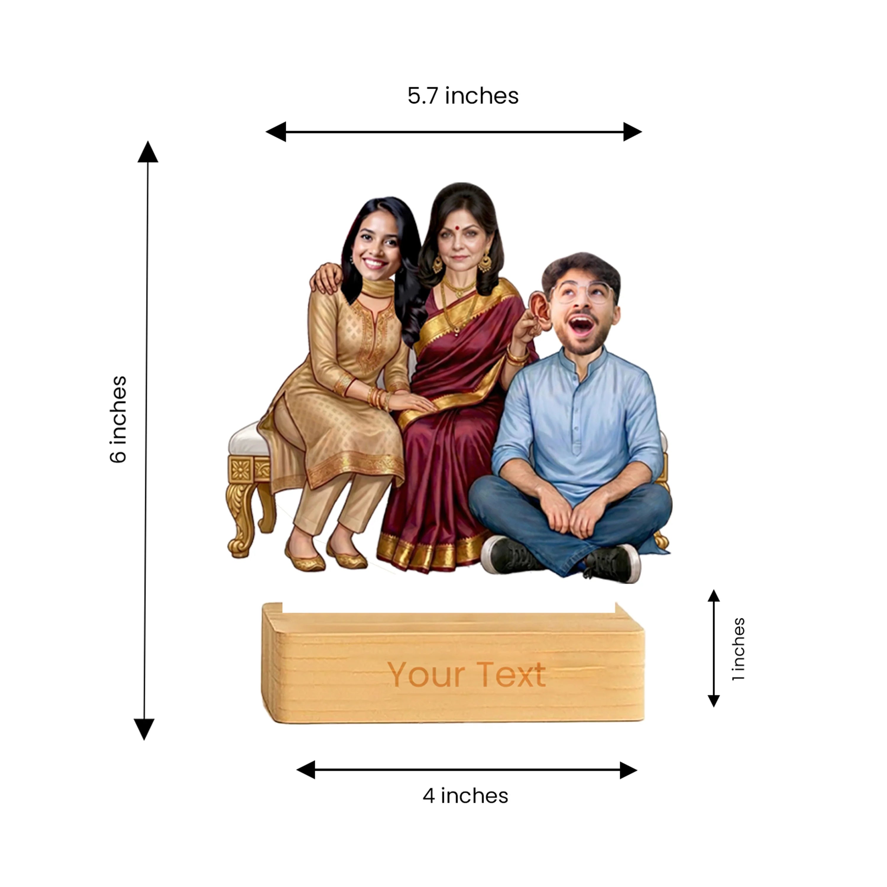 Saas-Bahu & Son Caricature